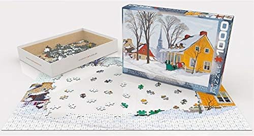 Miniatura 2 de EuroGraphics Hiver Baie-Saint-Paul by Clarence Gagnon - Rompecabezas de 1000 piezas