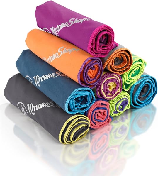 NirvanaShape Serviette Microfibre| Séchage Rapide, Légère, Absorbante | Serviette de Sport/Serviette de Bain de Voyage| Idéal pour Le Sport, Le Plein Air, la Plage, Le Camping et Le Sauna - 1