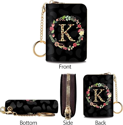 Miniatura 7 de Cartera delgada para tarjetas de crédito RFID para mujer, mini-cartera pequeña para mujer, carteras para tarjetas para mujer, delgada, cartera