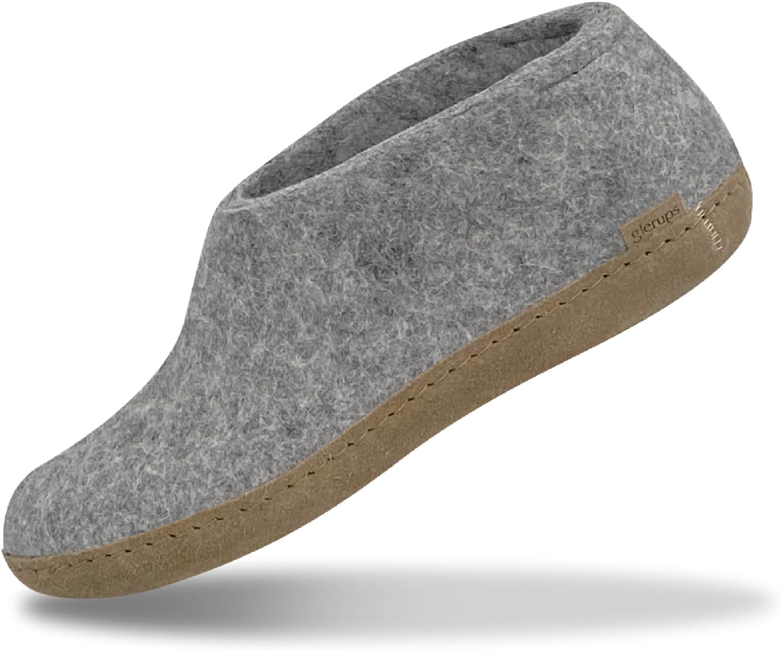 GLERUPSIndoor Shoes Men & Women | Unisex Wool Slippers with Leather Sole | Comfy Slippers Women Men | Cosy Gents and Ladies Slippers