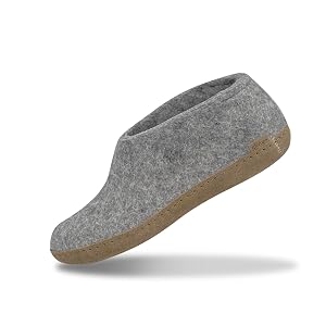 Glerups 100 quality wool mix Shoe Slipper with leather sole - Unisex