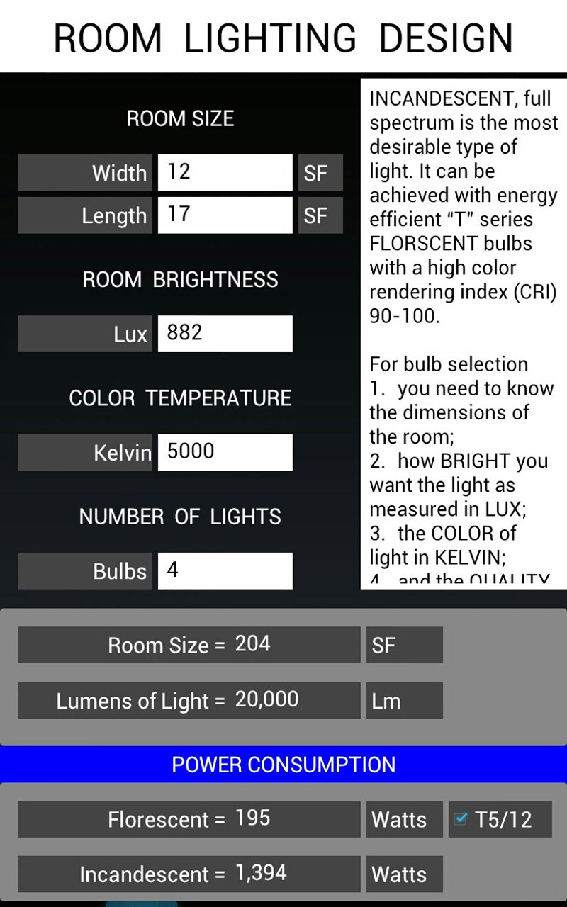 Room Lighting Design App on Amazon Appstore