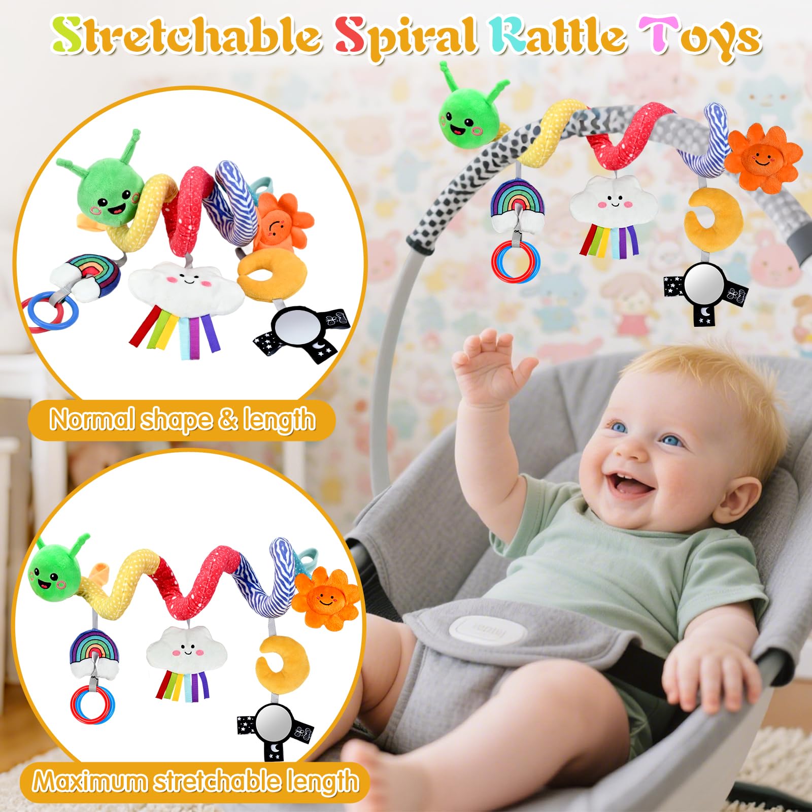 Plush Baby Crib Hanging Toy-Touch-Activated Music Box (30 Sounds) - Image 4