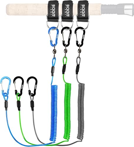 Booms Fishing T02 - Correa de caña de pescar, correa de remo para kayak, accesorios de pesca para tabla de remo, cordón de pesca resistente para