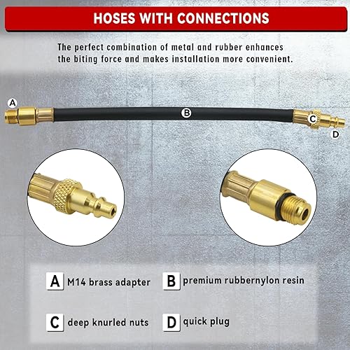 Miniatura 3 de Kit de probador de fugas de cilindro medidores de presión de motor automotriz TU-21