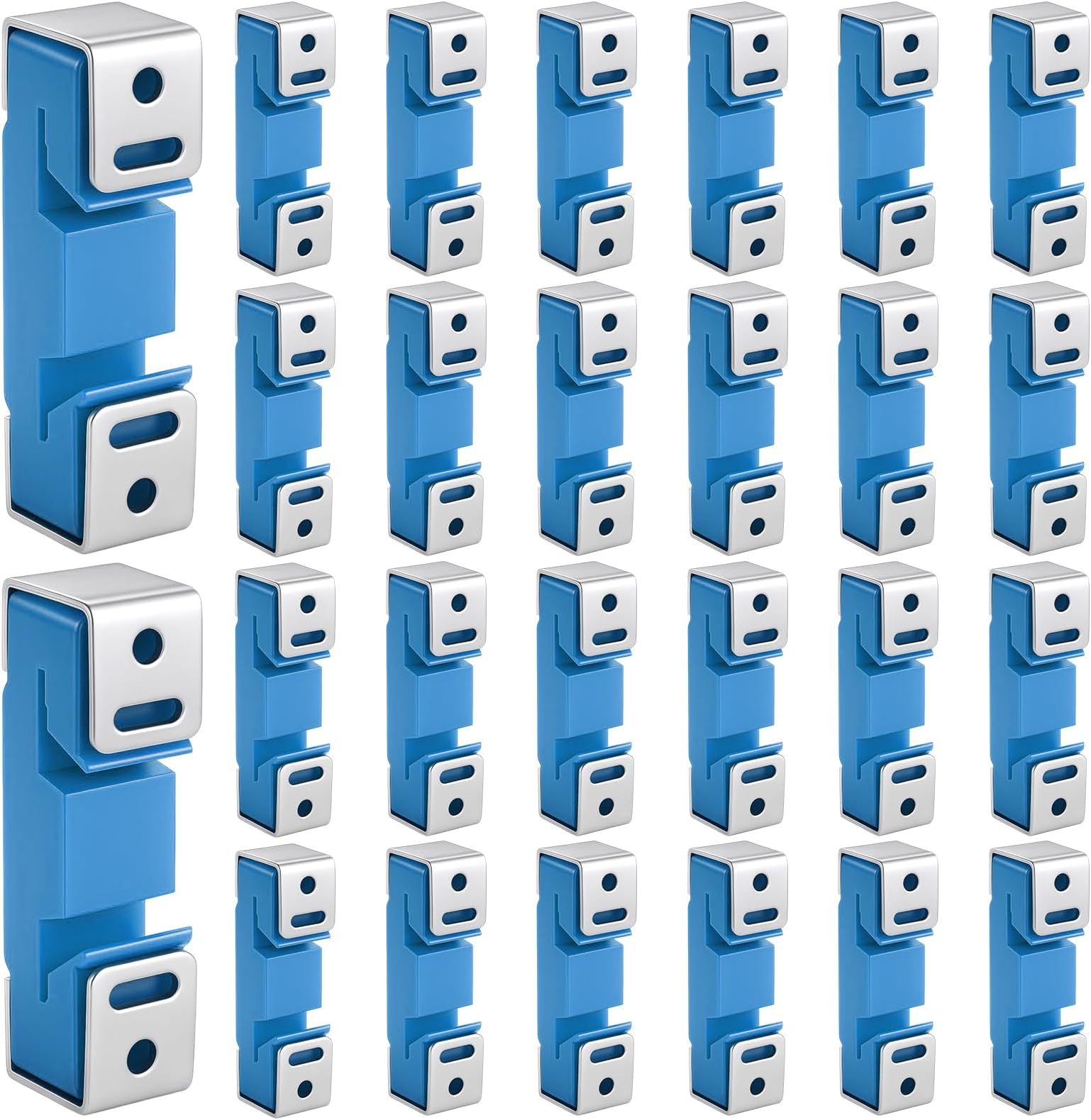 LEIFIDE 50 Pack Sound Isolation Clips Sound Proofing Mounting Blocking Clips Reduce Noisy Neighbor Soundproofing Resilient Channel for Home Office Apartment Recording Studio Walls and Ceilings (Blue)