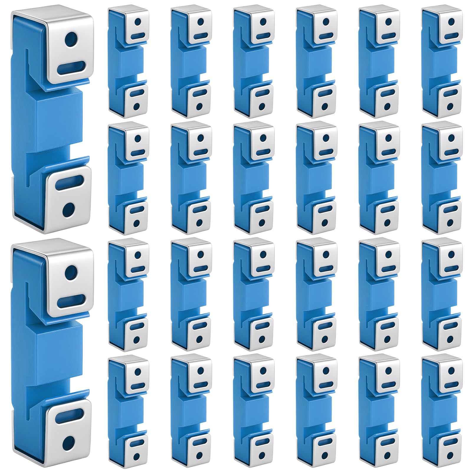 LEIFIDE 50 Pack Sound Isolation Clips Sound Proofing Mounting Blocking Clips Reduce Noisy Neighbor Soundproofing Resilient Channel for Home Office Apartment Recording Studio Walls and Ceilings (Blue)