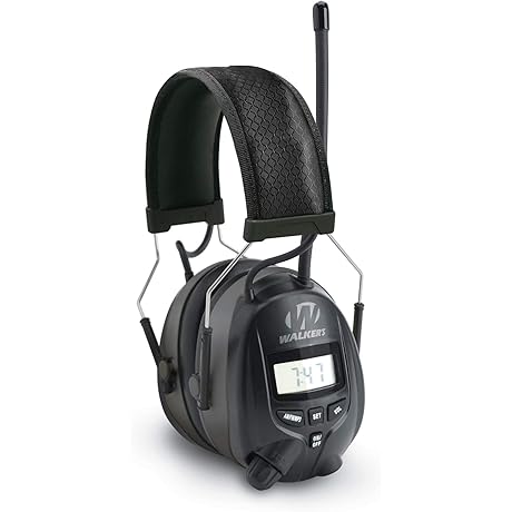 WALKER'S Razor Digital Muffs with High-Fidelity AM/FM Radio