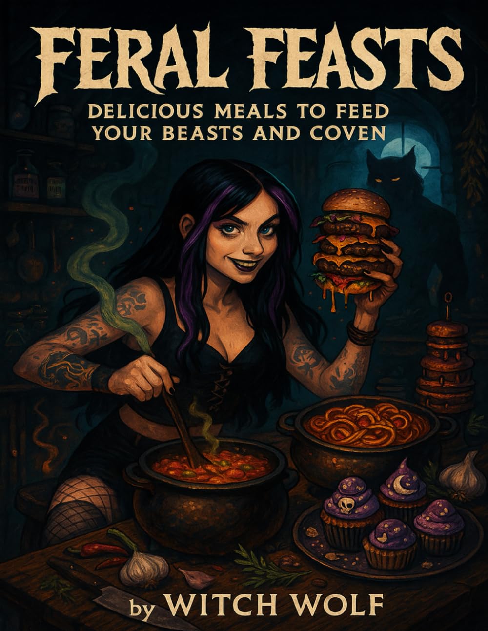Feral Feasts: Delicious Meals To Feed Your Beasts and Coven (Cooking With Witch Wolf)