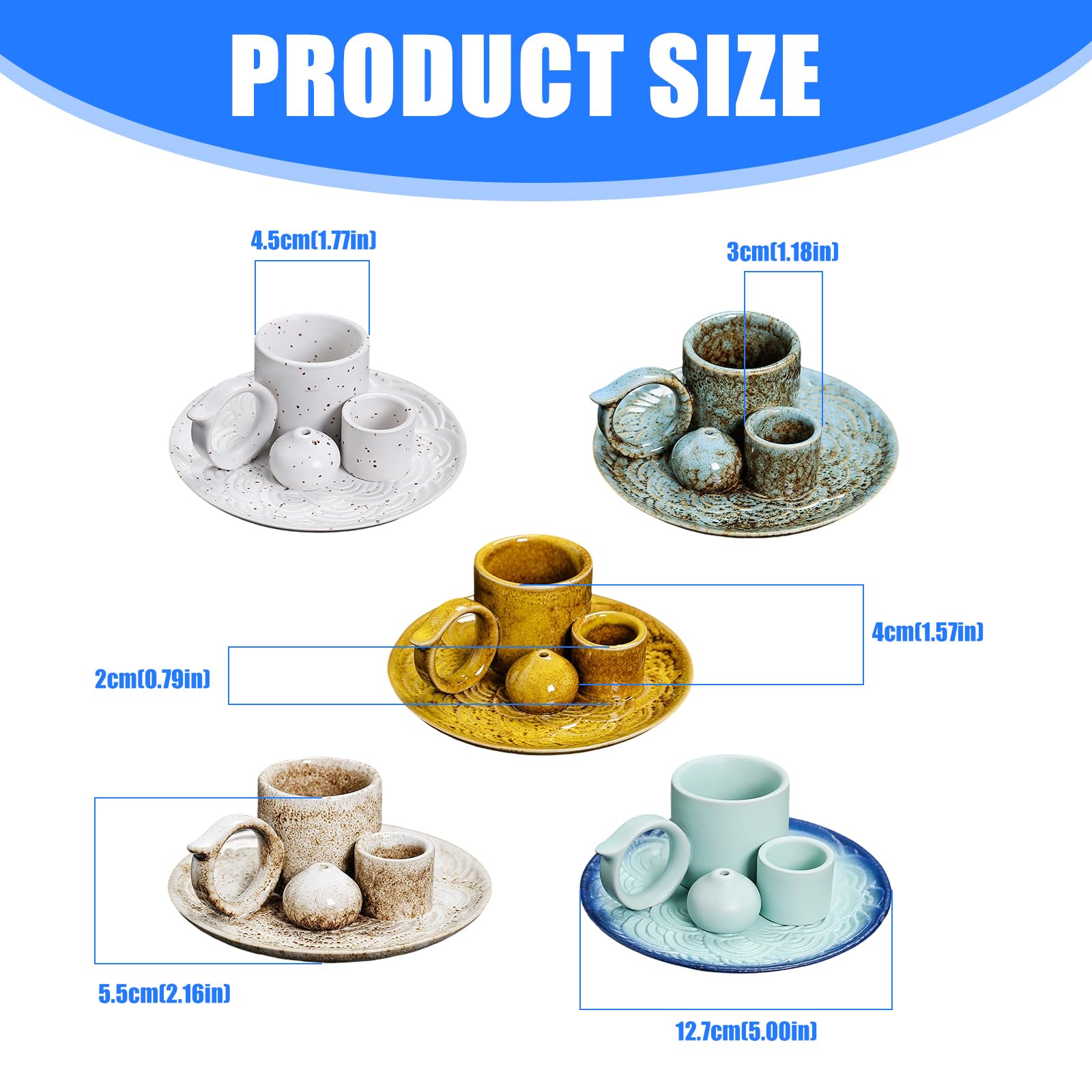 Portaincensi in Ceramica con Manico Candela, JCSMJ20 5