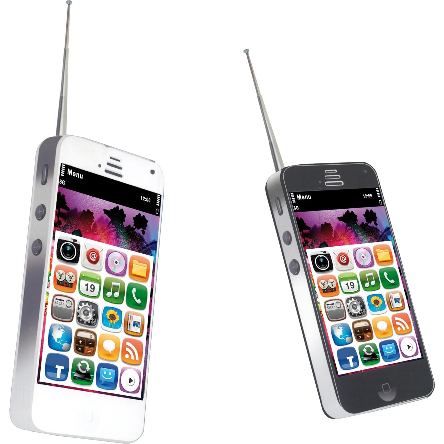 Walkie Talkie for Children Functional Toy, Games for Children 3 4 5 6 Years, Walkie-Talkie Transceivers with Speaker and Integrated Microphone Walkie Talkie in the shape of a Smartphone