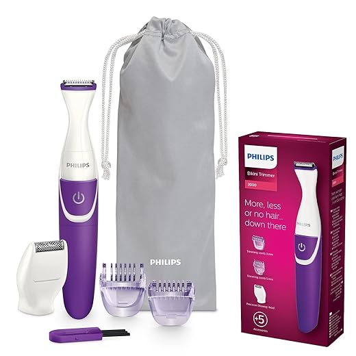 Philips BRT383/15 BikiniGenie Tondeuse spécial bikini, Violet