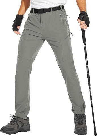 NATUVENIX Hiking Pants Men Quick Dry - Lightweight Travel Pants