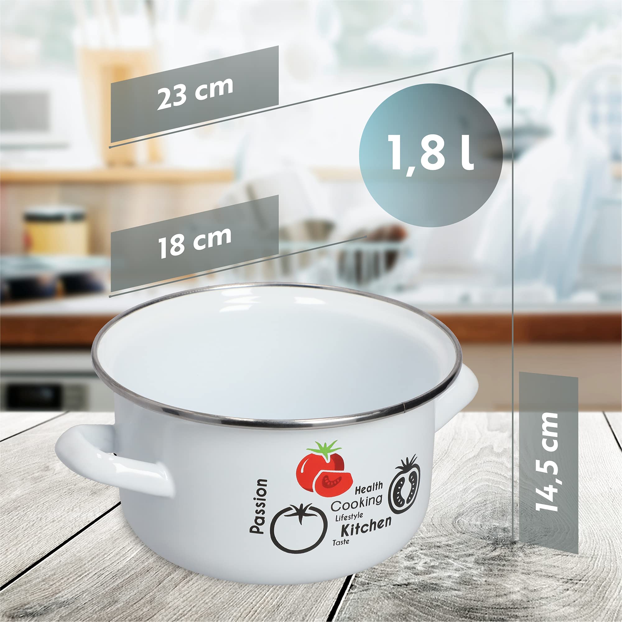 KADAX Kookpan, hoge pan met deksel, soeppan van roestvrij staal, veelzijdige pastapan, keukengerei voor alle warmtebronnen, vleespan, groentepan (13,5 l
