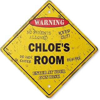 Chloe's Room Vintage Crossing Sign Xing Plastic Rustic kids bedroom children's n