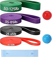 Vista 10 de Resistance Bands for Working Out, Workout Bands, Training Bands Set, Pull Up Exercise Bands for Home Workouts, Full Body Training, Physical Therapy.
