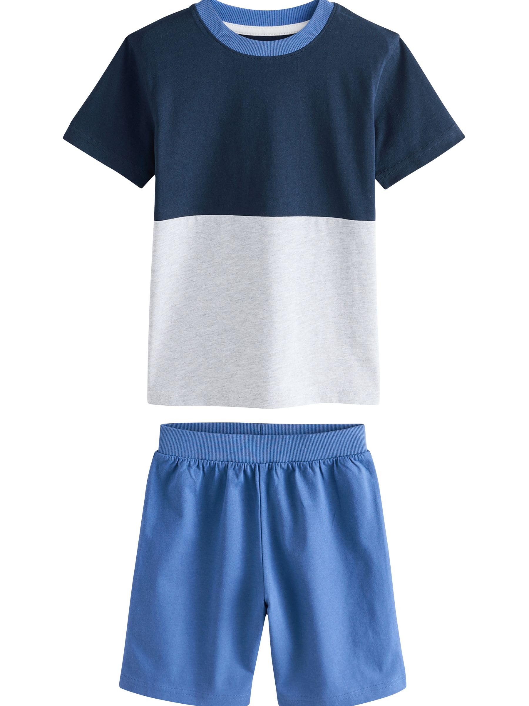 NEXT Garçon Pyjamas Short 100% Coton, Lot de 3