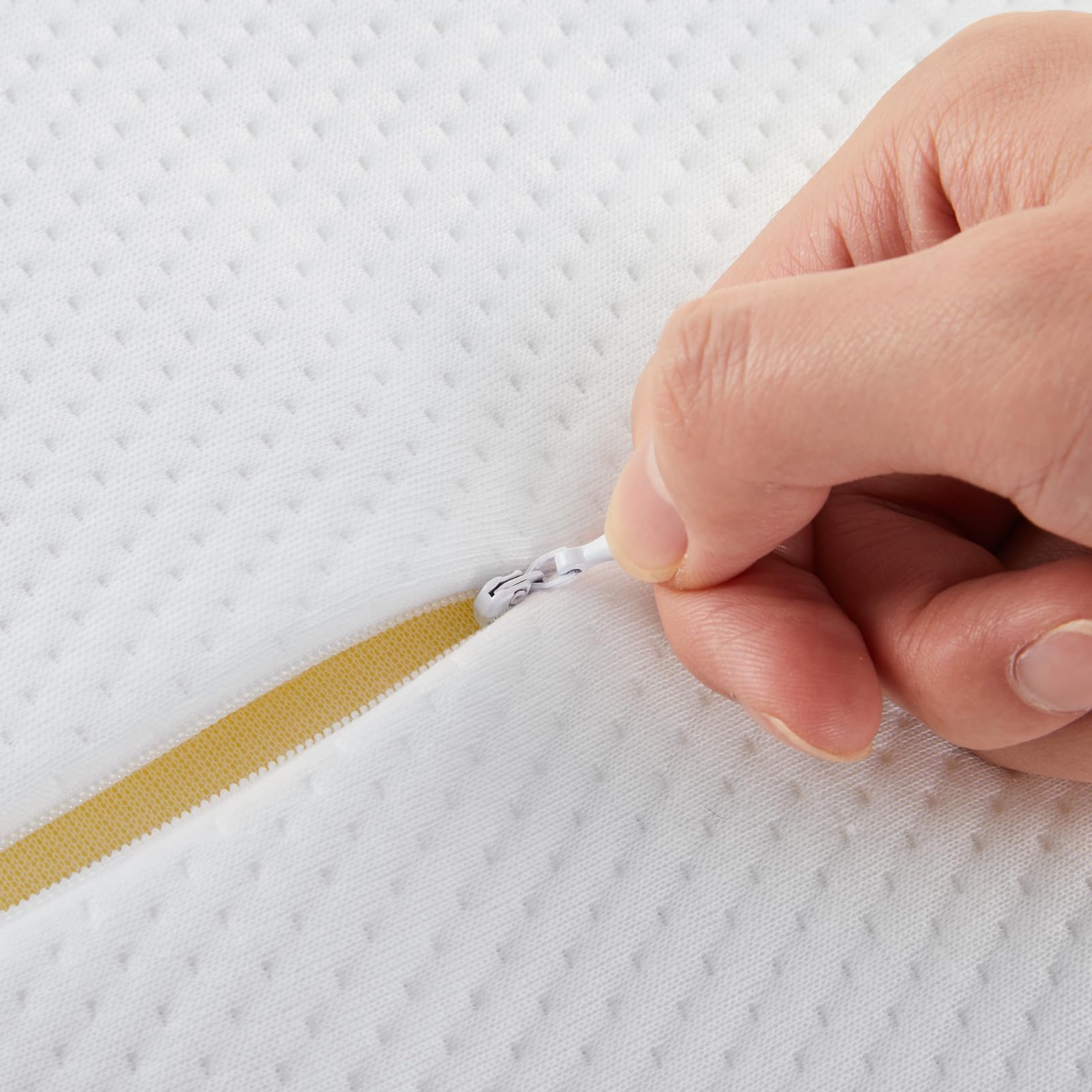 Federa Rinfrescante, Morbida E Confortevole, Federa Di Ricambio, Bianco Grigiastro