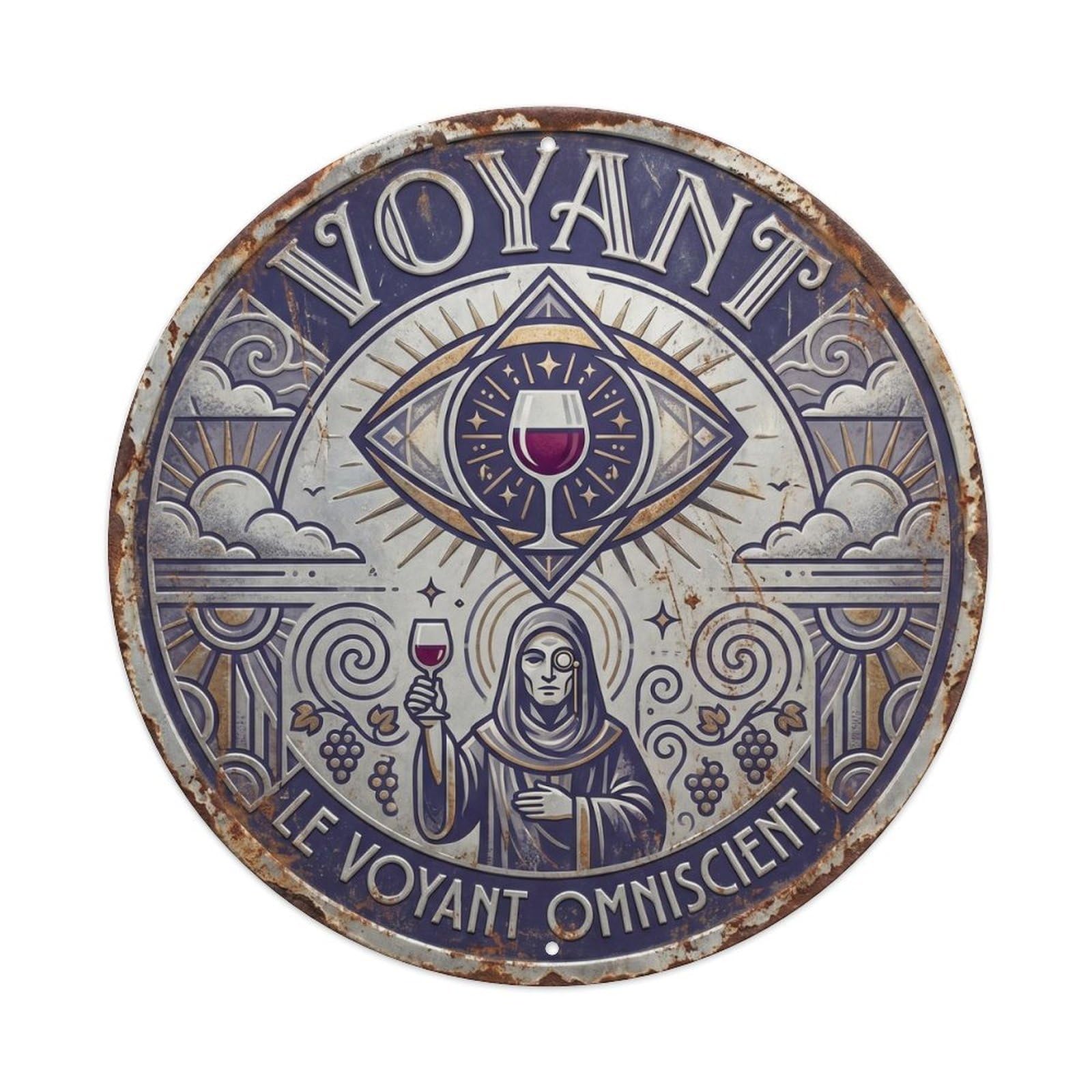 Seer Humorous Gathering Seer Metal Tin Sign