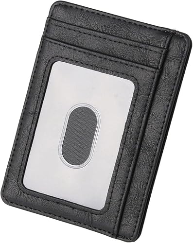 TAUFE Men's Wallets, Slim Leather Wallet Credit ID Card Holder Purse Money Case for Men Women Fashion Bag 11.5x8x0.5cm