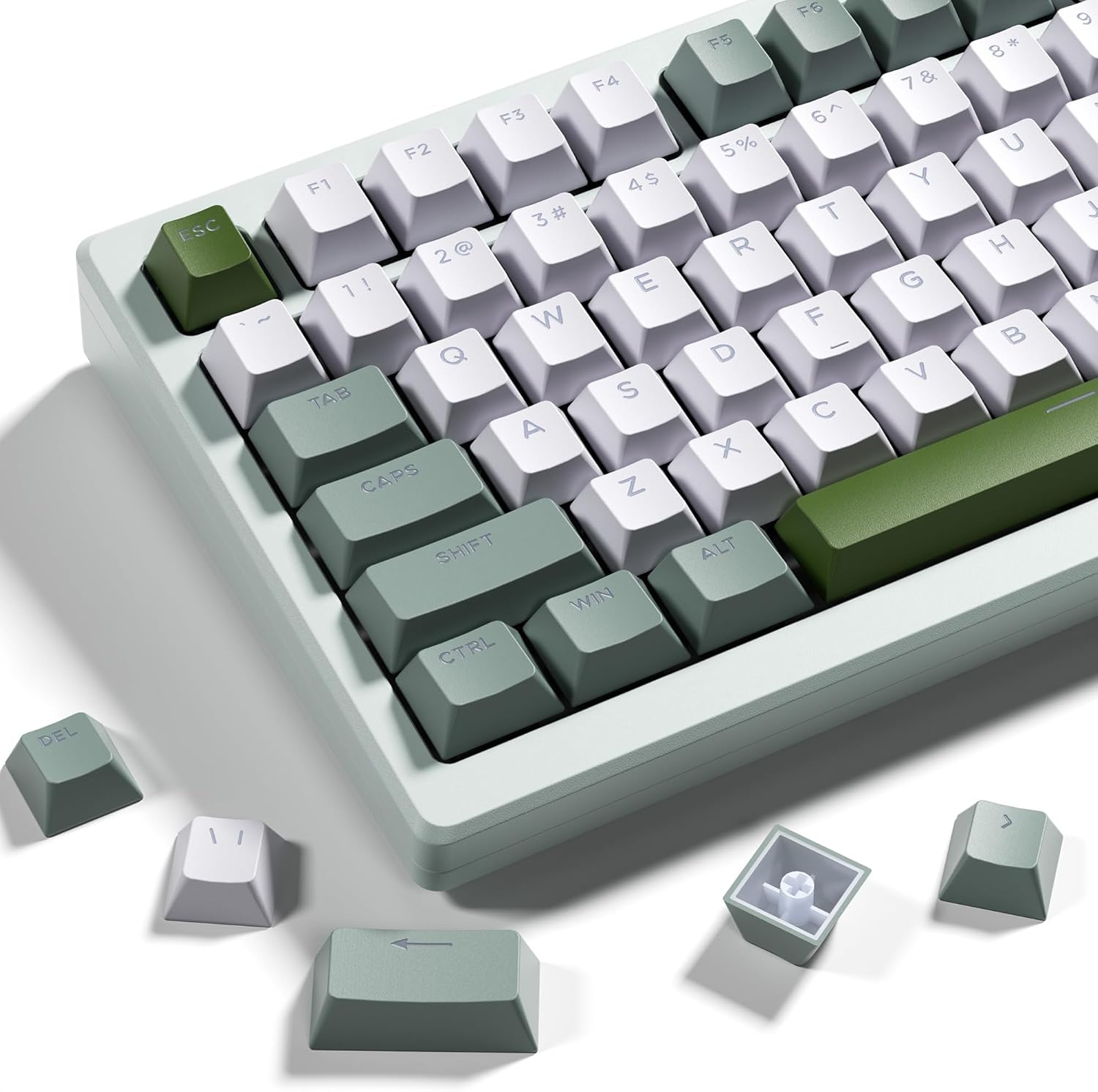 PBT Keycaps,XVX Maple Leaf Theme PBT Dye-Sub Keycaps Set, Cherry Profile Ke ycaps for 65%/75%/100% Mechanical Keyboards (Compatible with Gateron & Cherry MX Switches)