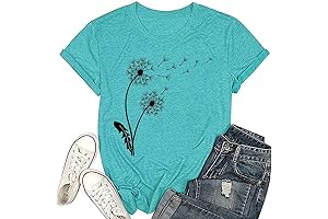 Women's Sunflower Graphic Tee Shirts