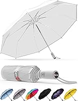 Vista 63 de REPEL Windproof Travel Umbrella - Compact & Withstands Winds up to 85MPH , Strongest Premium Auto Folding Umbrella for Rain and Sun - Durable, Light