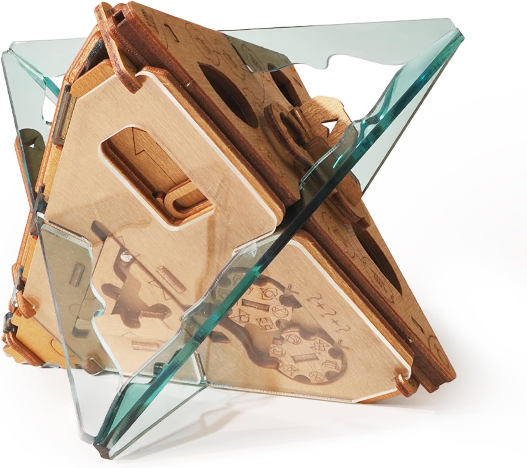 Anti-Gravity Puzzle Box - 3D Brain Teaser Puzzle for Adults - Wooden Treasure Chest - Money Puzzle Box for Cash Gift - Escape Room Game