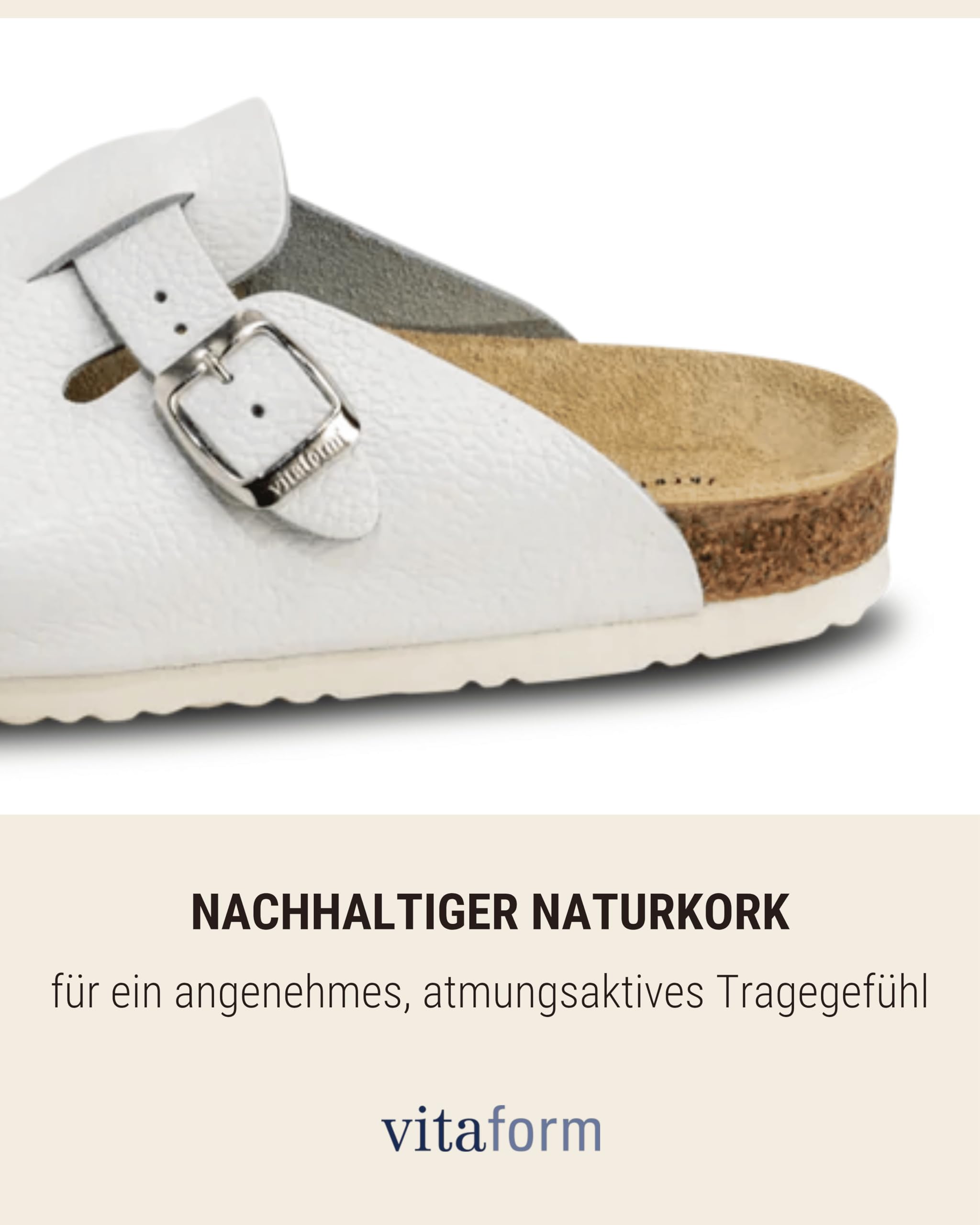 VITAFORM Clog Vollrindleder Formstark