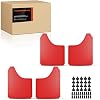 Frankberg 4x Mud Flaps Fender Mud Guard Front and Rear Compatible with Estate Saloon SUV Hatchback Cabriolet Coupe MPV Pickup Lorry All Bodystyle Red 153.5  117.3 [IN]