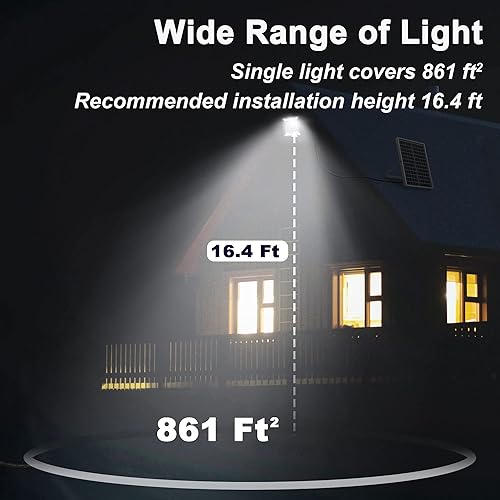 Miniatura 6 de Luces de inundación solares de 200 W para exteriores, IP65, impermeables, del atardecer al amanecer, luces de inundación solares con control remoto,