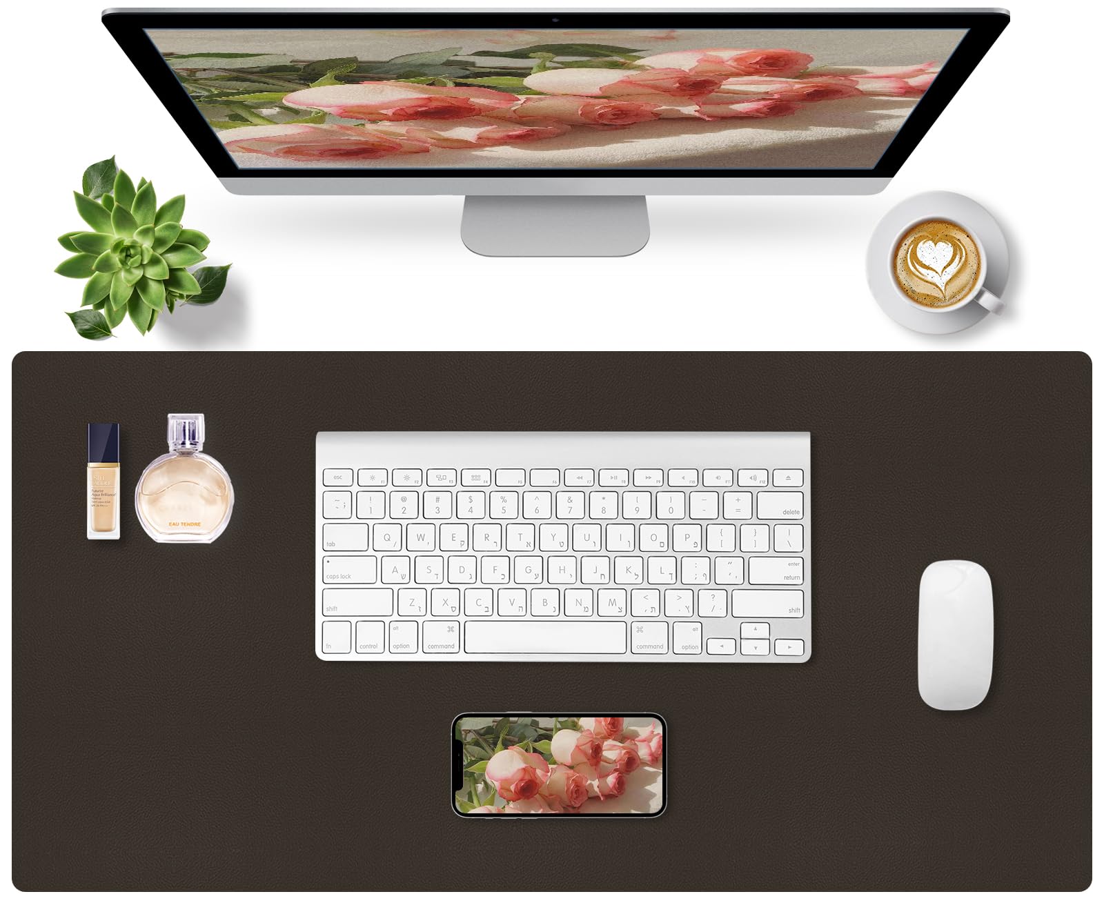 Sevenpers Mauspad, Schreibtischunterlage mit Wasserdicht und Rutschfeste, Schreibtischschutz Tischunterlage für Büro, Home-office