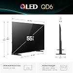 Hisense 55QD6QF - QLED Fire TV 55" 4K Smart TV with Dolby Vision & Atmos, AI 4K Upscaler, AI Smooth Motion, Game Mode Plus (new model 2025)