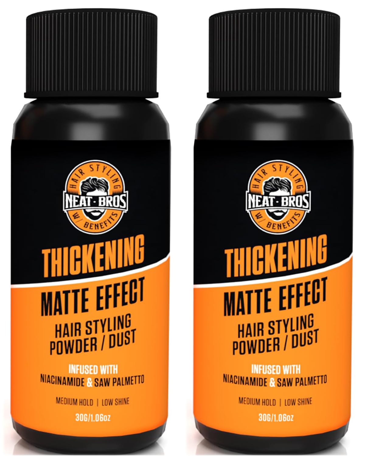 Hair Styling Texture Powder - Medium Hold Matte Finish - Volumizer with Niacinamide and Saw Palmetto - Styling
