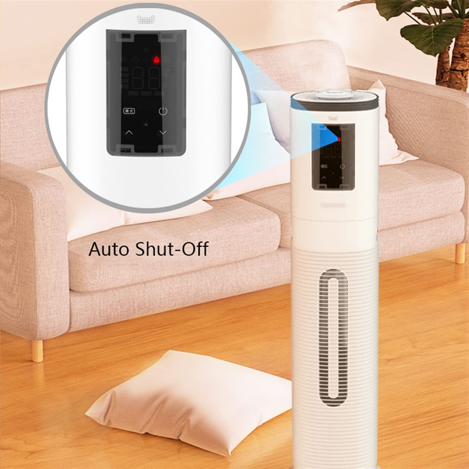 Umidificatore Ambiente Umidificatore da pavimento Umidificatore silenzioso for camera da letto domestica - Umidità costante intelligente e spegnimento automatico, 8 litri Domestico Umidificatore