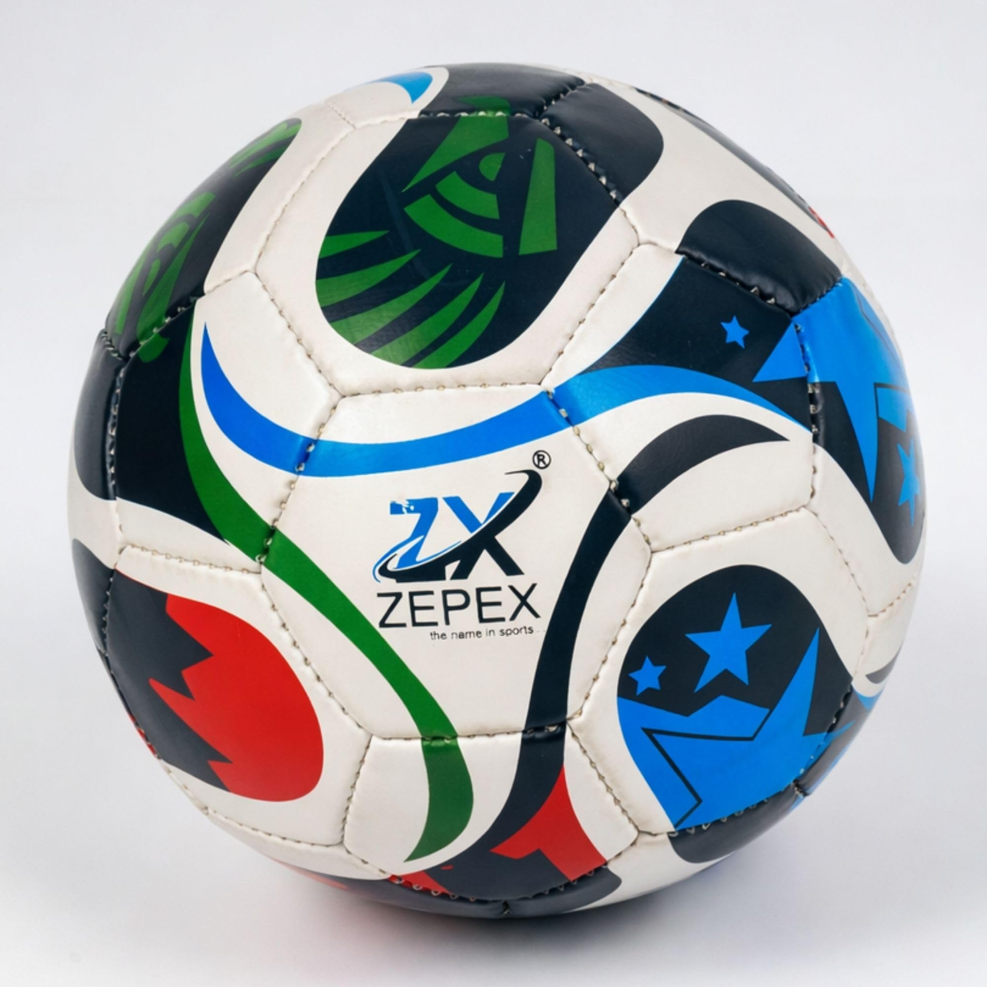 Street Football Size 5 | 32 Panel PU Leather Football | Multicolor Foot Ball for Men | Professional Match Quality | Durable Outdoor Training & Street Play Ball Pro-image-12