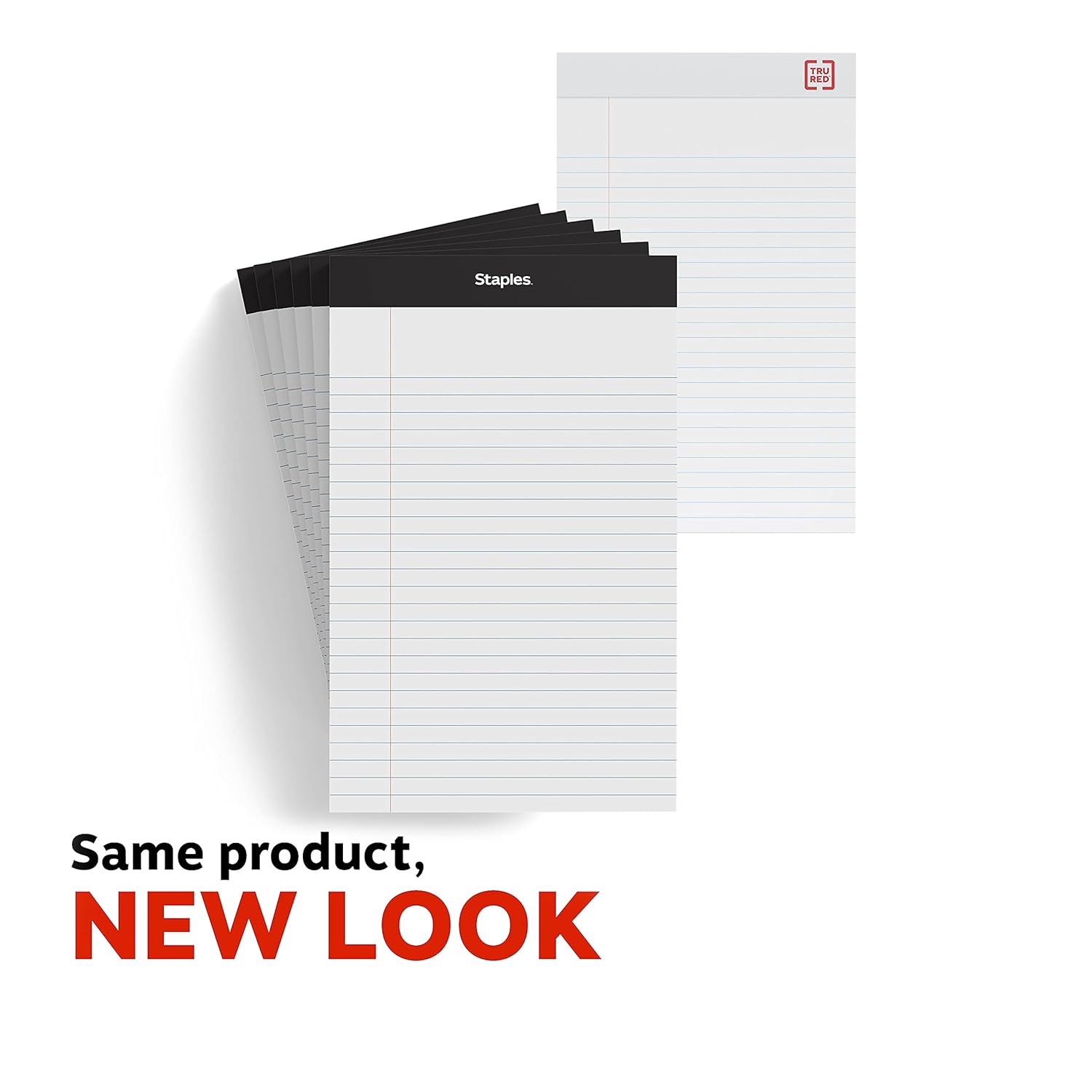 STAPLES 398211 Notepads 5Inch X 8Inch Narrow White 100 Sheets/Pad 6