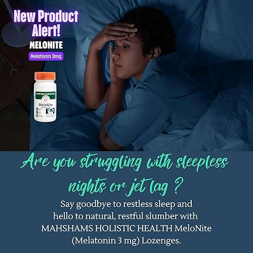 Miniatura 5 de MAHSHAMS MeloNite Pastillas de melatonina de 3 mg, 90 unidades, sabor naranja, sin gluten, sin OMG, vegetariano (1)