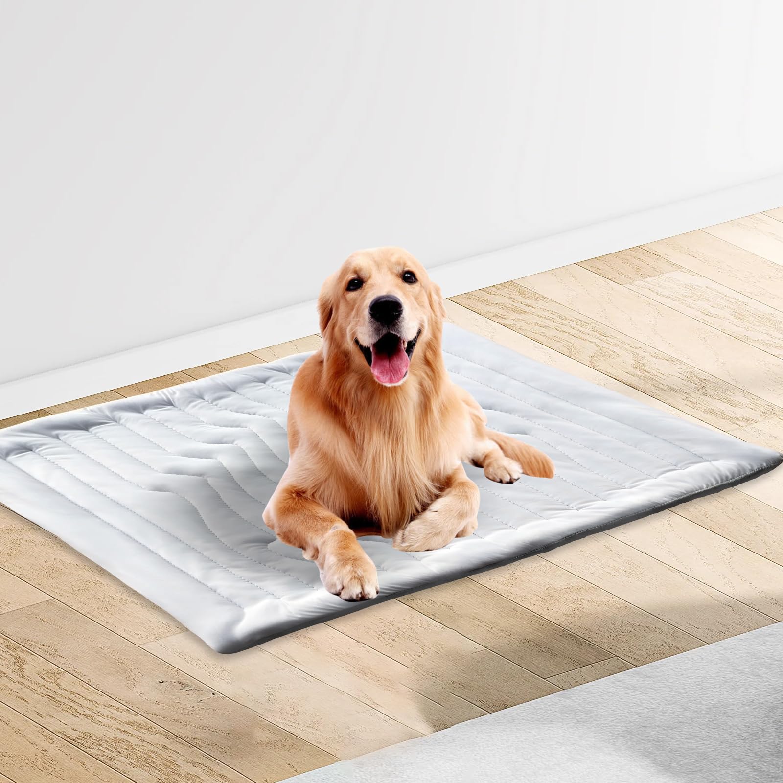 Tappetino refrigerante per cani, per esterni, coperta termica per dormire, resistente e impermeabile, per cani e gatti in estate, non necessita di acqua o raffreddamento (102 x 150 cm)