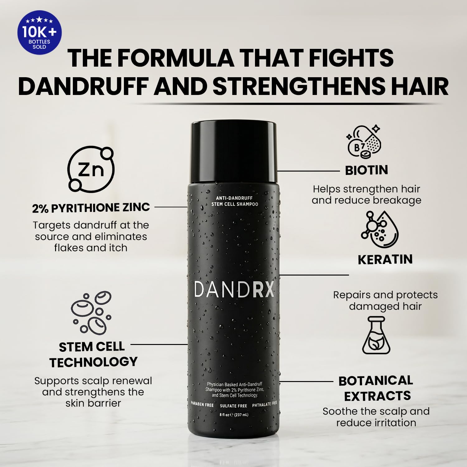 Amazon.com : DANDRX Anti-Dandruff Shampoo and Conditioner with 2