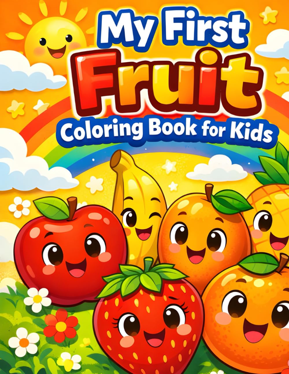 My First Fruit Coloring Book for Kids: Fun Easy Fruit Coloring for Kids