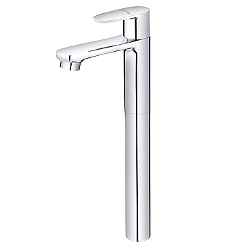 Plantex Pure Brass Orna High Neck Pillar Cock Chrome Single Handle Basin Sink Faucet Water Tap/Kitchen Sink Taps (ORN-204)