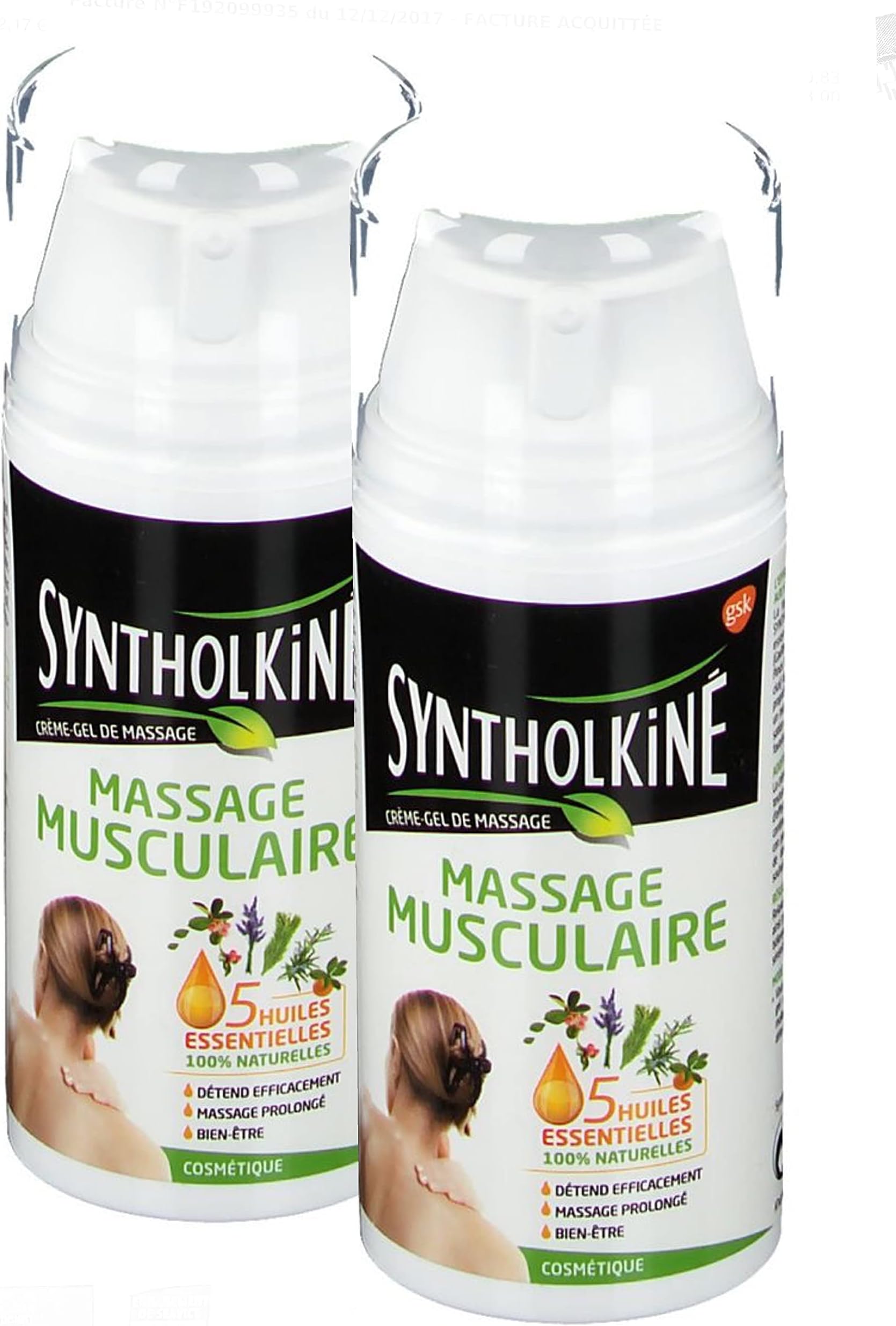 SyntholKiné Massage Gel Cream 2 x 75 ml