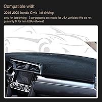 Vista 51 de SPEEDWOW Tablero Dashboard Cubierta Tapete Alfombrilla Alfombra Compatible con Toyota Sienna 2004-2010