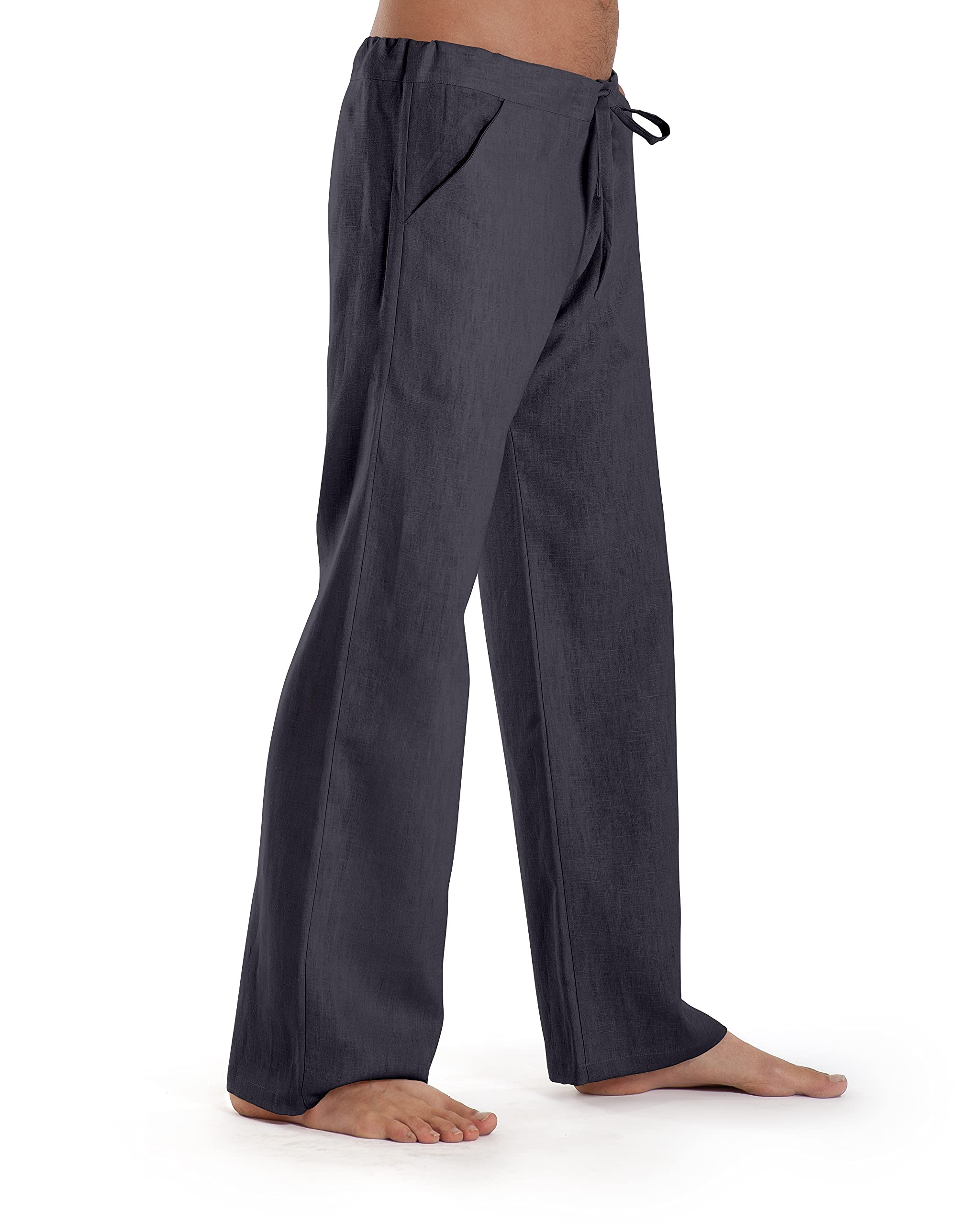 Leinenhose Essential aus echtem feinen Leinen Sommerhose Freizeithose mit Zugband für Freizeit Sommer Urlaub Arbeit Made in Germany