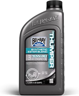 Bel-Ray 99520-B1LW Thumper® 레이싱 합성 에스테르 블렌드 SAE 10W-40 4T 엔진 오일 - 1리터 (12팩)