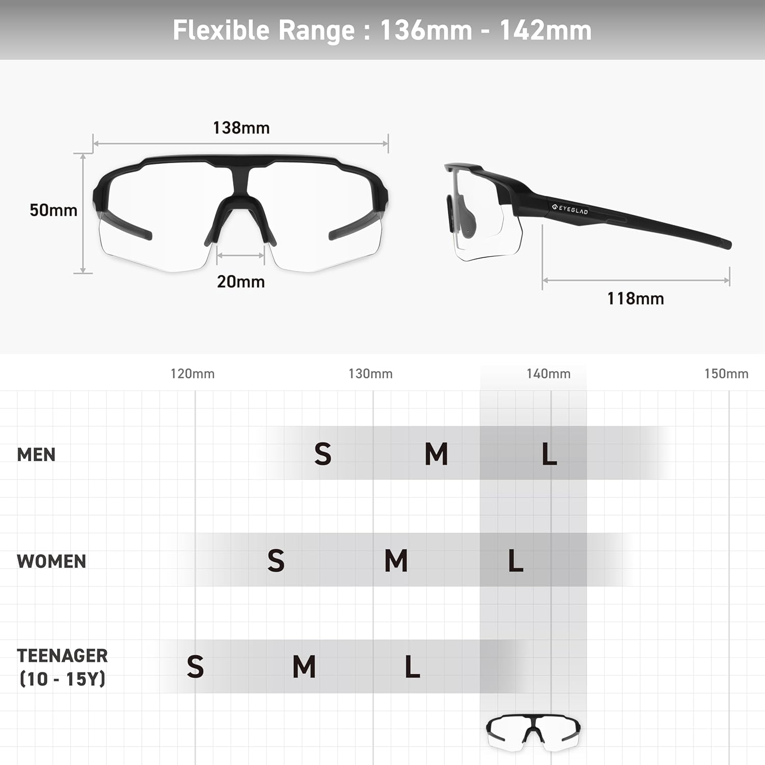 MOTIONVIEW Sports Photochromic Sunglasses Outdoor UV400 Men Women Cycling Running Baseball Softball Sports