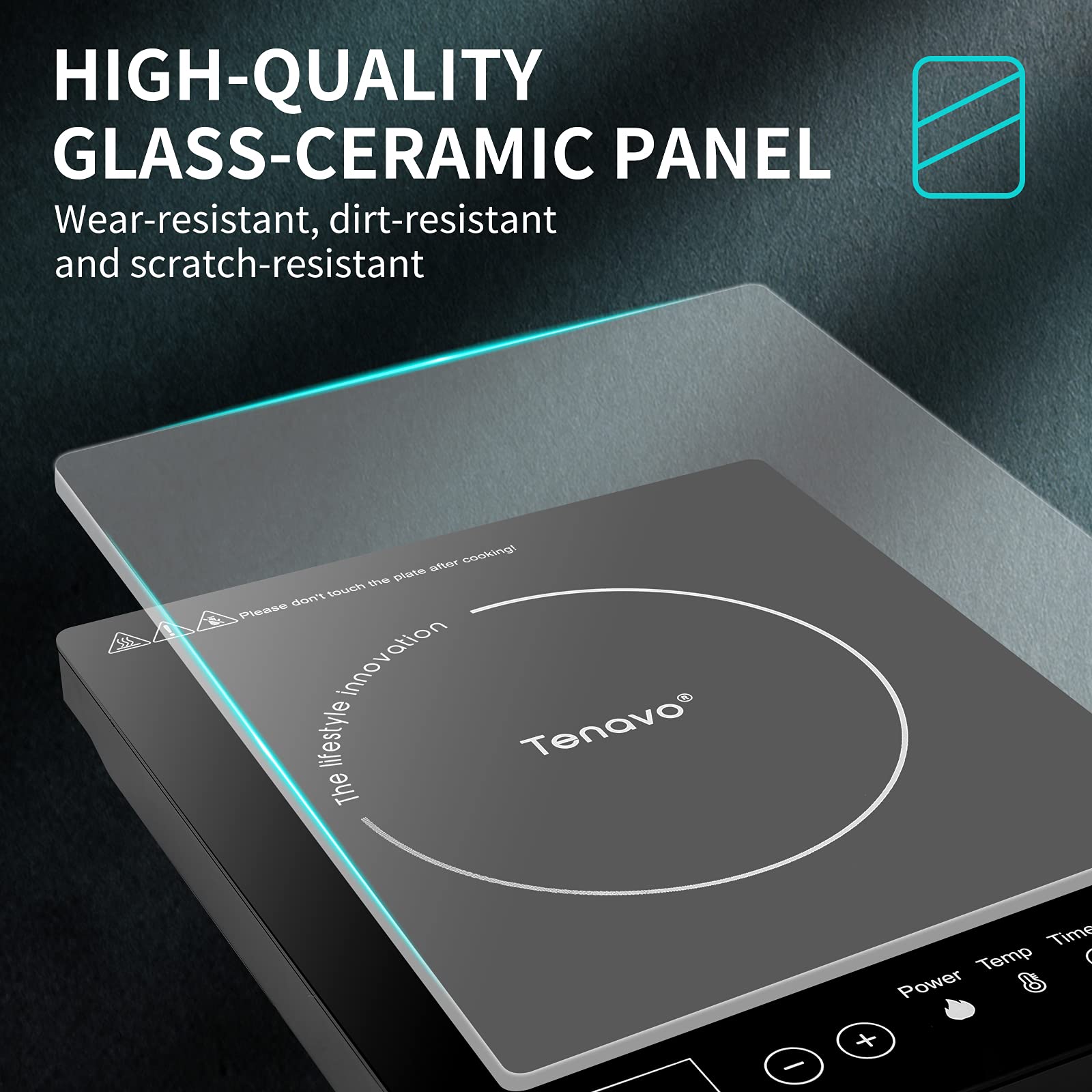 Tenavo 1800W Portable Induction Cooktop, Induction Hot Plate, Induction