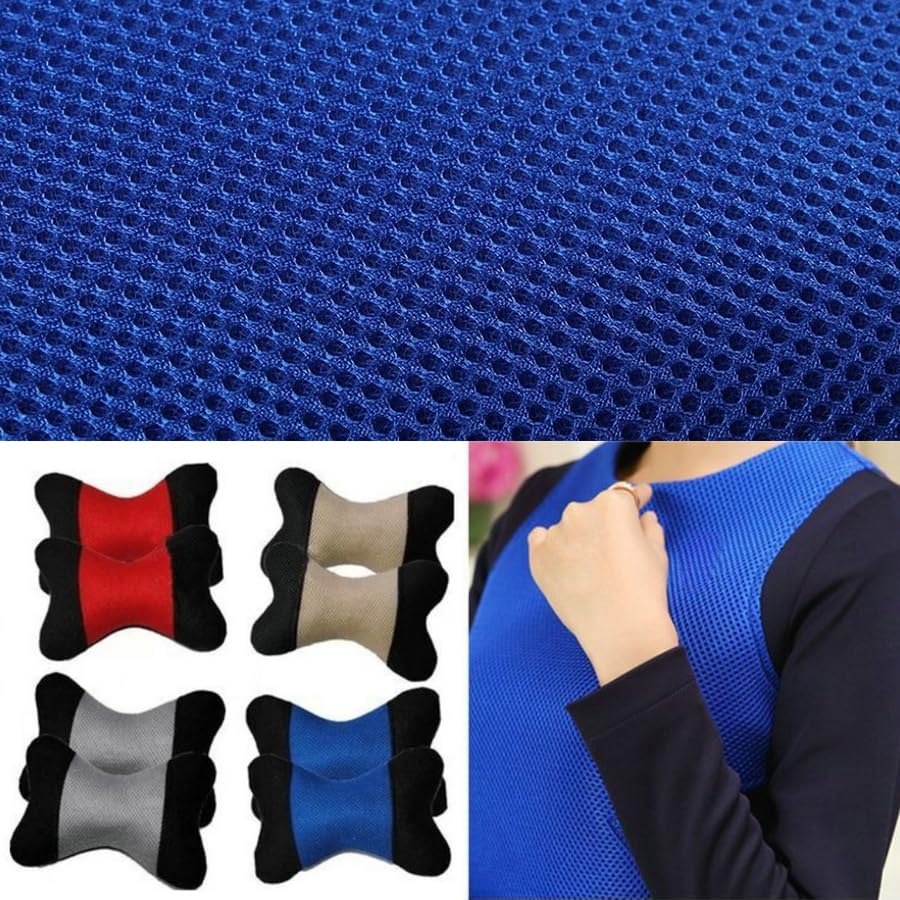 Malla 3D de 1 m x 1,6 m: tela espaciadora transpirable de 3 capas for proyectos de bricolaje, reparación de colchones inflables, rellenos de cojines y materiales for manualidades.(Light Blue)