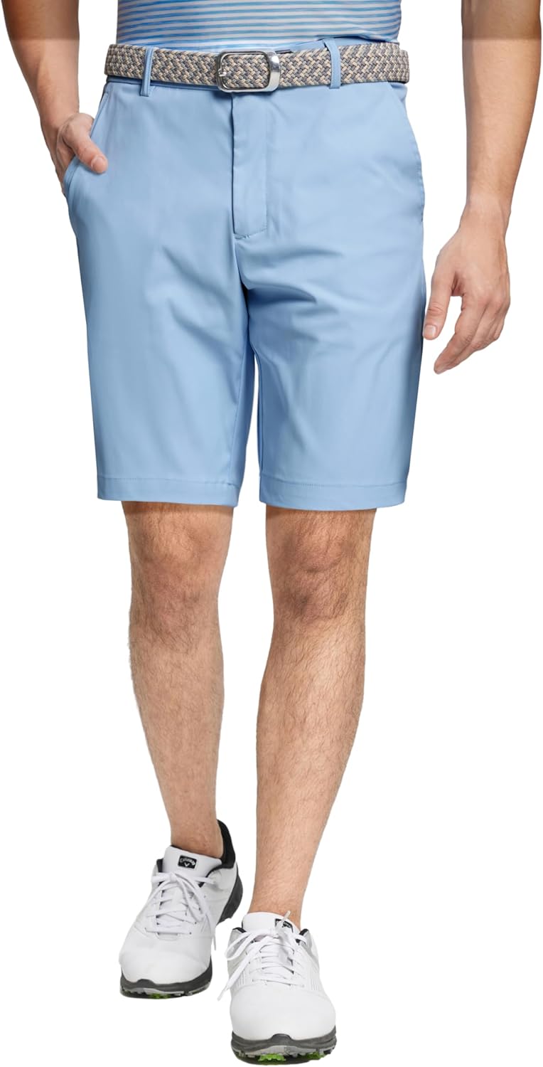 M MAELREG Golf Shorts Men 7 inch 9 inch Quick Dry Stretch Waist Moisture Wicking Water-Repellent Flat Front Flex Mens Shorts